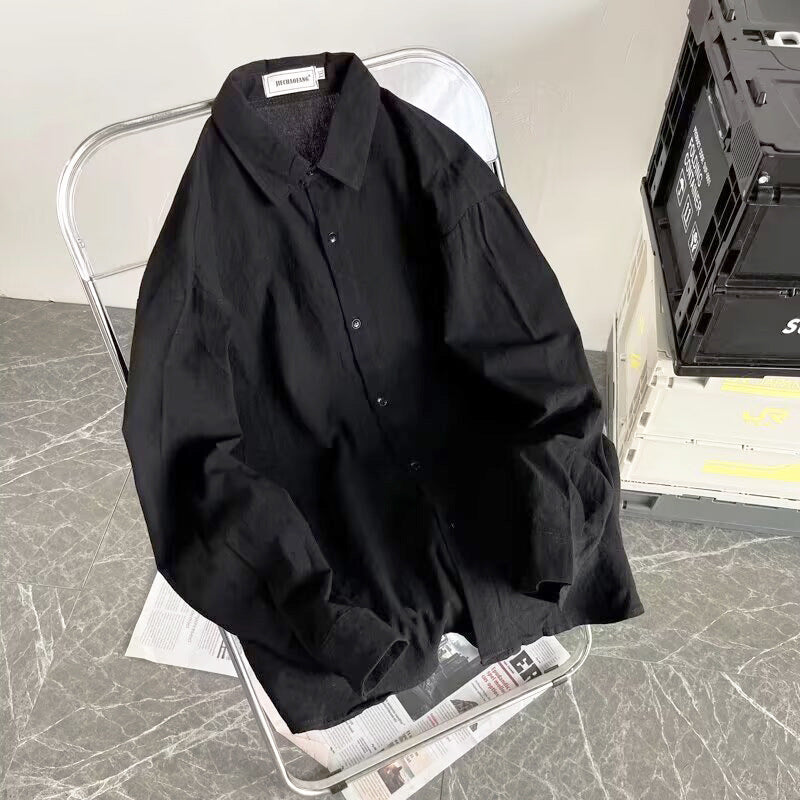 Herren Lässiges Hemd mit Brusttasche und Knopfleiste Shop Nory