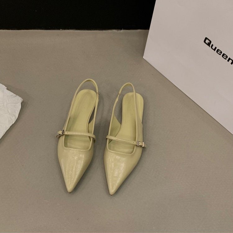 Damen Slingback Pumps mit eleganten Spitzen und zarten Riemchen