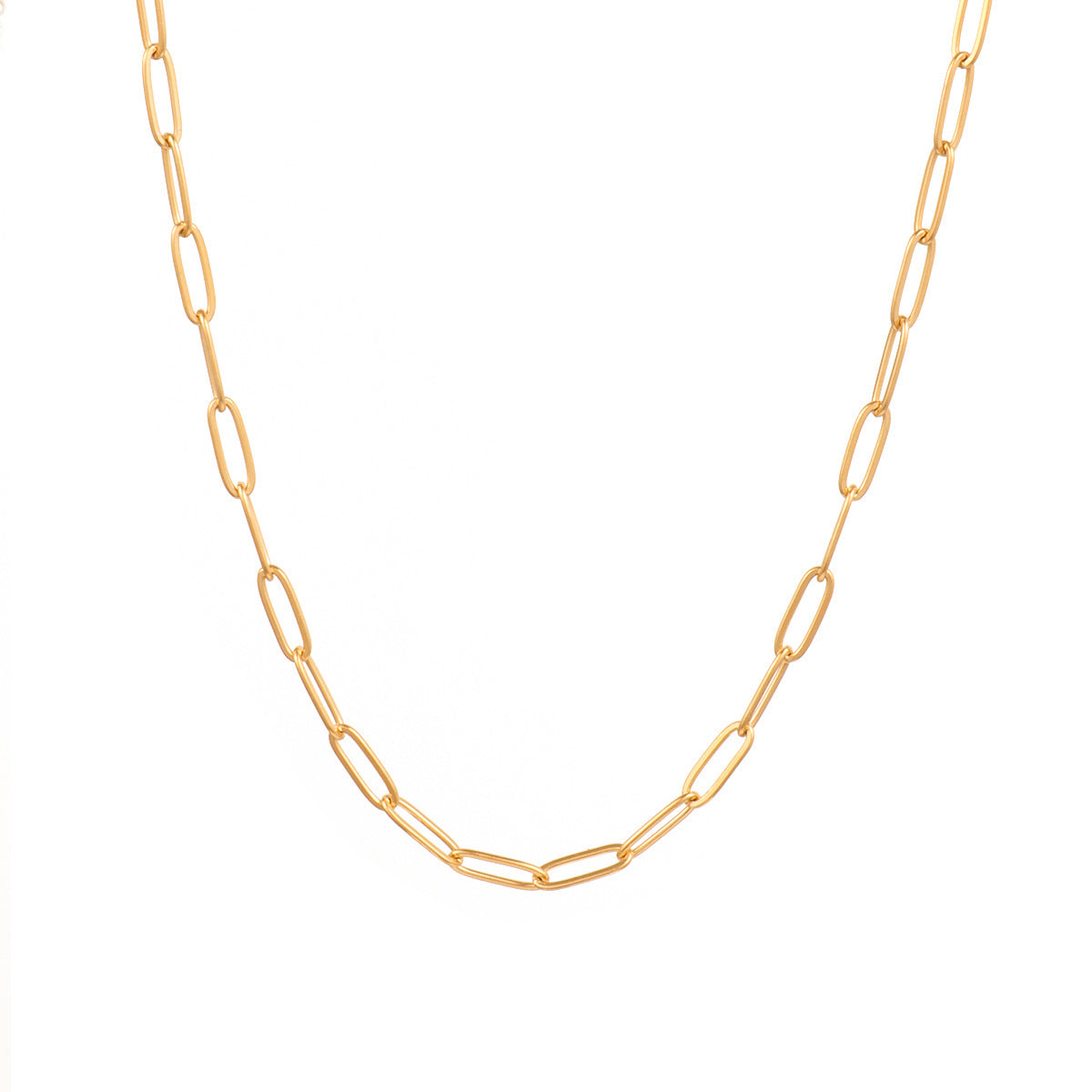 Damen stilvolle Kette mit modernen Gliedern Shop Nory