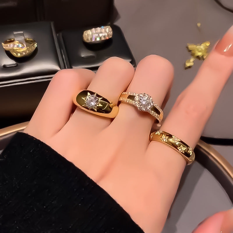 Damen Schmuckring mit funkelndem Zirkonia Shop Nory