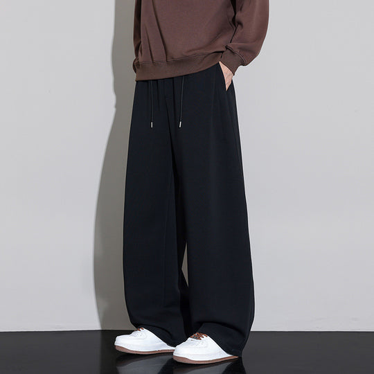 Herren Weit geschnittene Jogginghose mit Tunnelzug und fließendem Jersey-Qualität Shop Nory