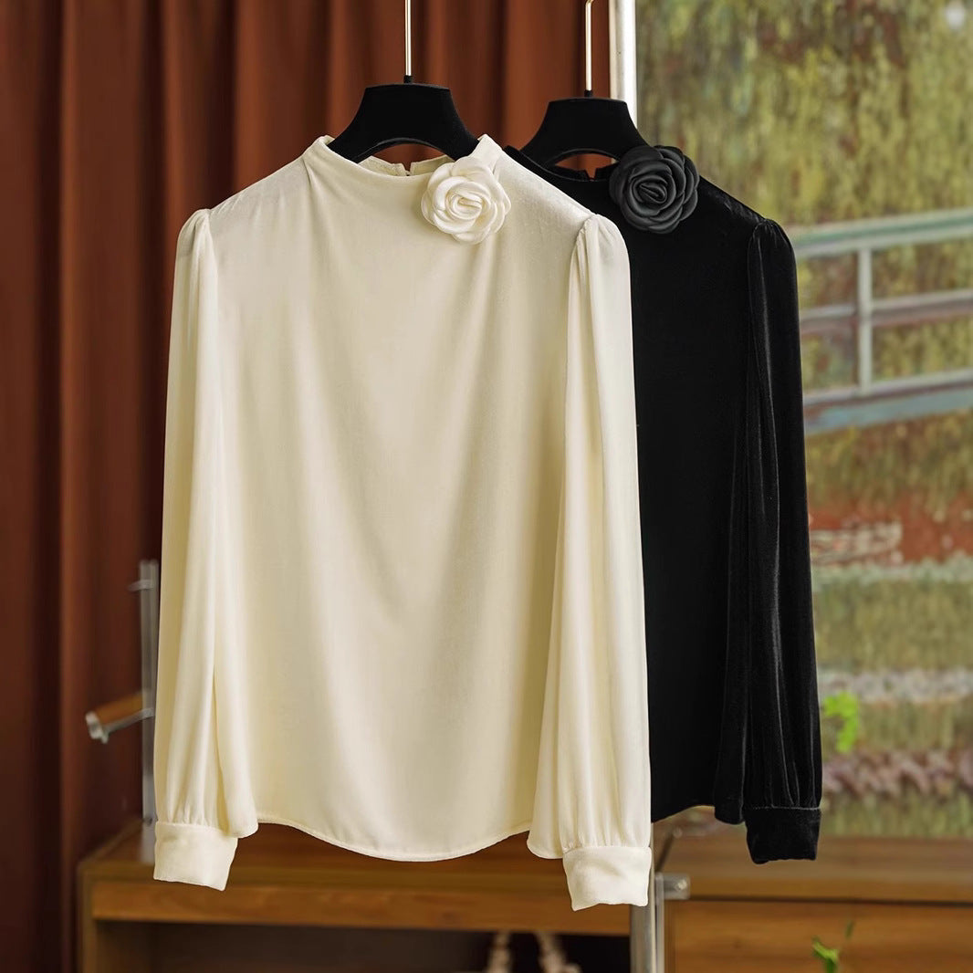 Damen Elegante Bluse mit Rüschen-Detail Shop Nory