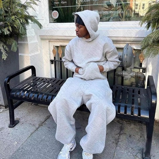 Herren nan urbaner Boxy-Hoodie mit verkürztem Rumpf, überschnittener Schulter und weichem Fleece-Innenfutter Shop Nory