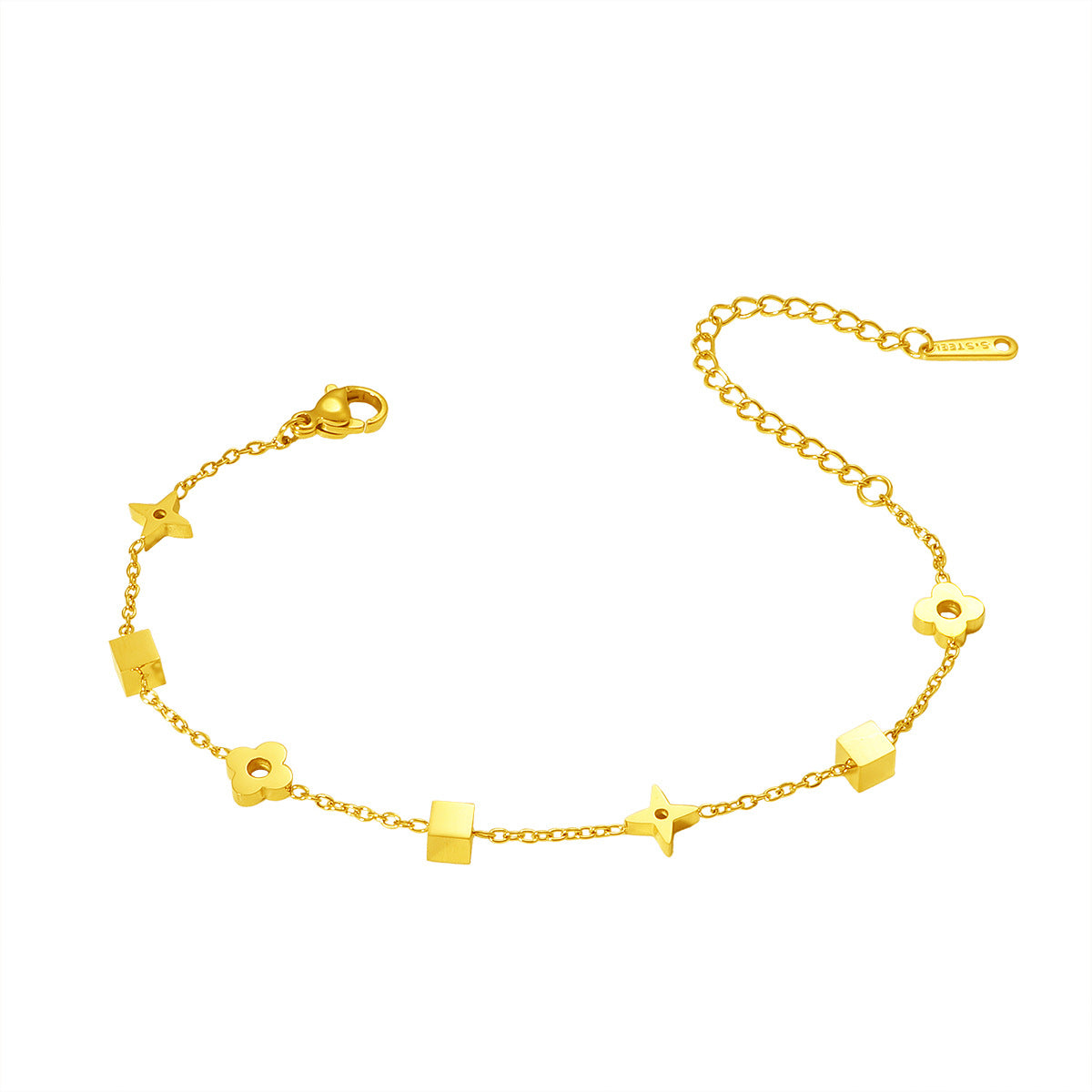 Damen modische Fußkette mit geometrischen Anhängern Shop Nory