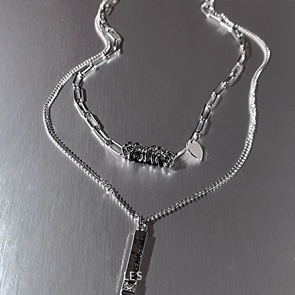 Damen elegante Halskette mit einzigartigem Gravuranhänger Shop Nory
