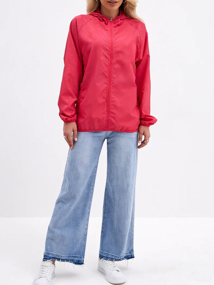 Damen Leichte Übergangsjacke mit Kapuze