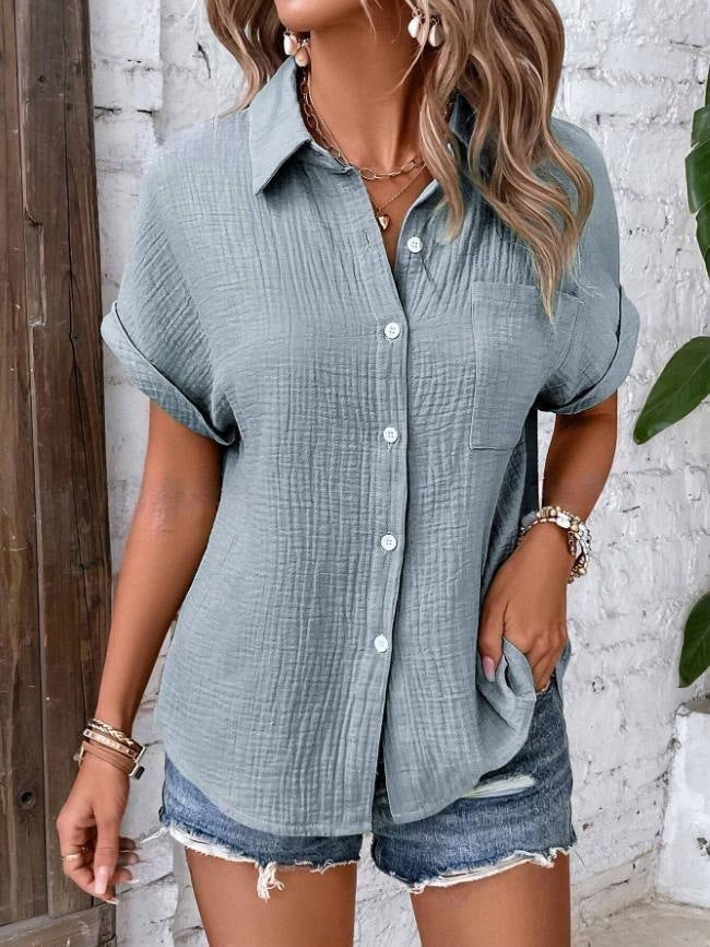 Damen lässige Hemdbluse