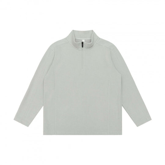 Unisex Texturierter Half‑Zip‑Strickpullover im Boxy‑Schnitt mit Stehkragen Shop Nory