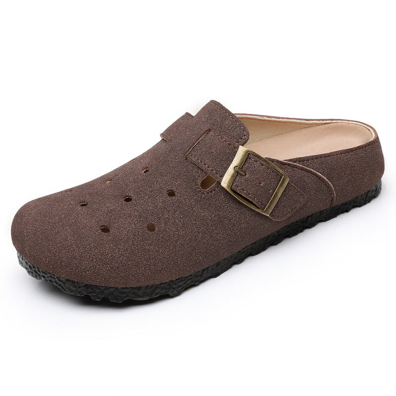 Damen Komfortable Clogs mit verstellbarem Riemen Shopnory