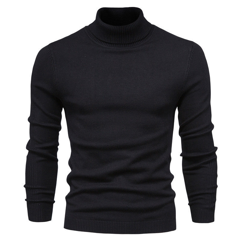 Herren modischer Rollkragenpullover aus feiner Merinowolle
