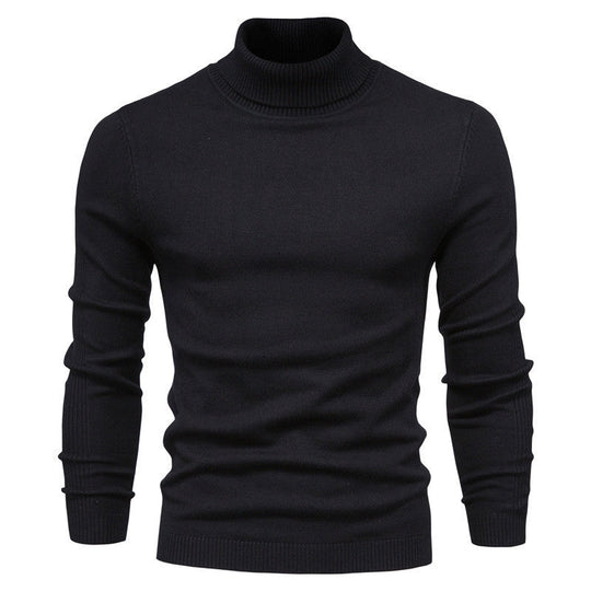 Herren modischer Rollkragenpullover aus feiner Merinowolle