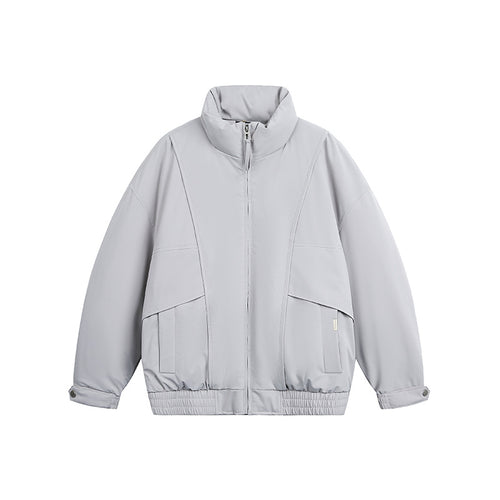 Herren Leichte Winddichte Urban-Utility Bomberjacke mit Stehkragen und elastischem Saum Shop Nory