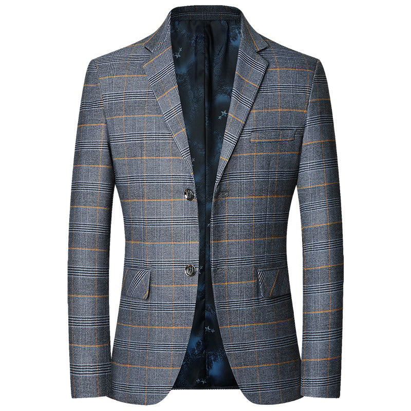 Herren Kariertes Sakko mit schmaler Passform und aufgesetzten Taschen Shop Nory