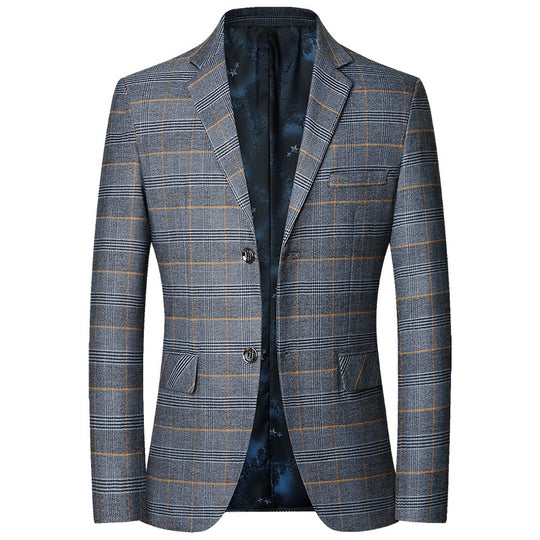 Herren Kariertes Sakko mit schmaler Passform und aufgesetzten Taschen Shop Nory