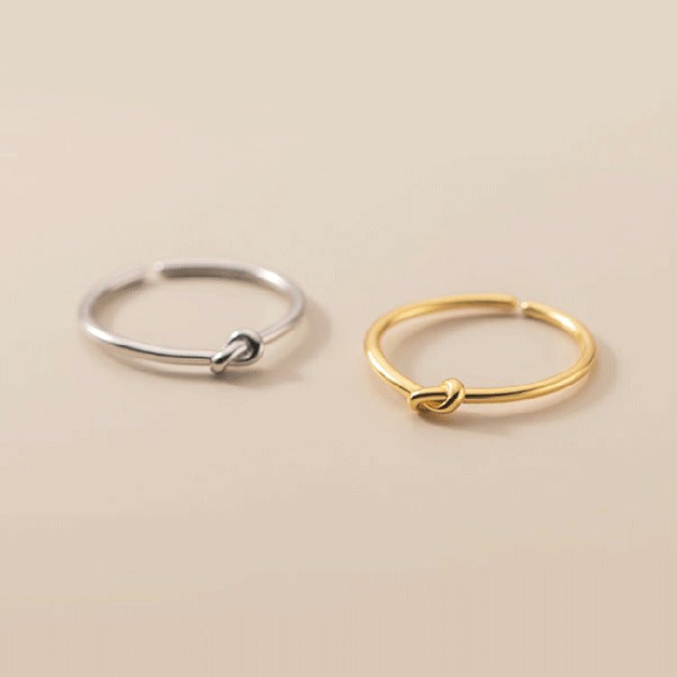 Damen filigraler Knotenring aus hochwertigem Silber Shop Nory