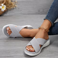 Damen Komfortable Crossover-Sandalen mit dämpfender Sohle