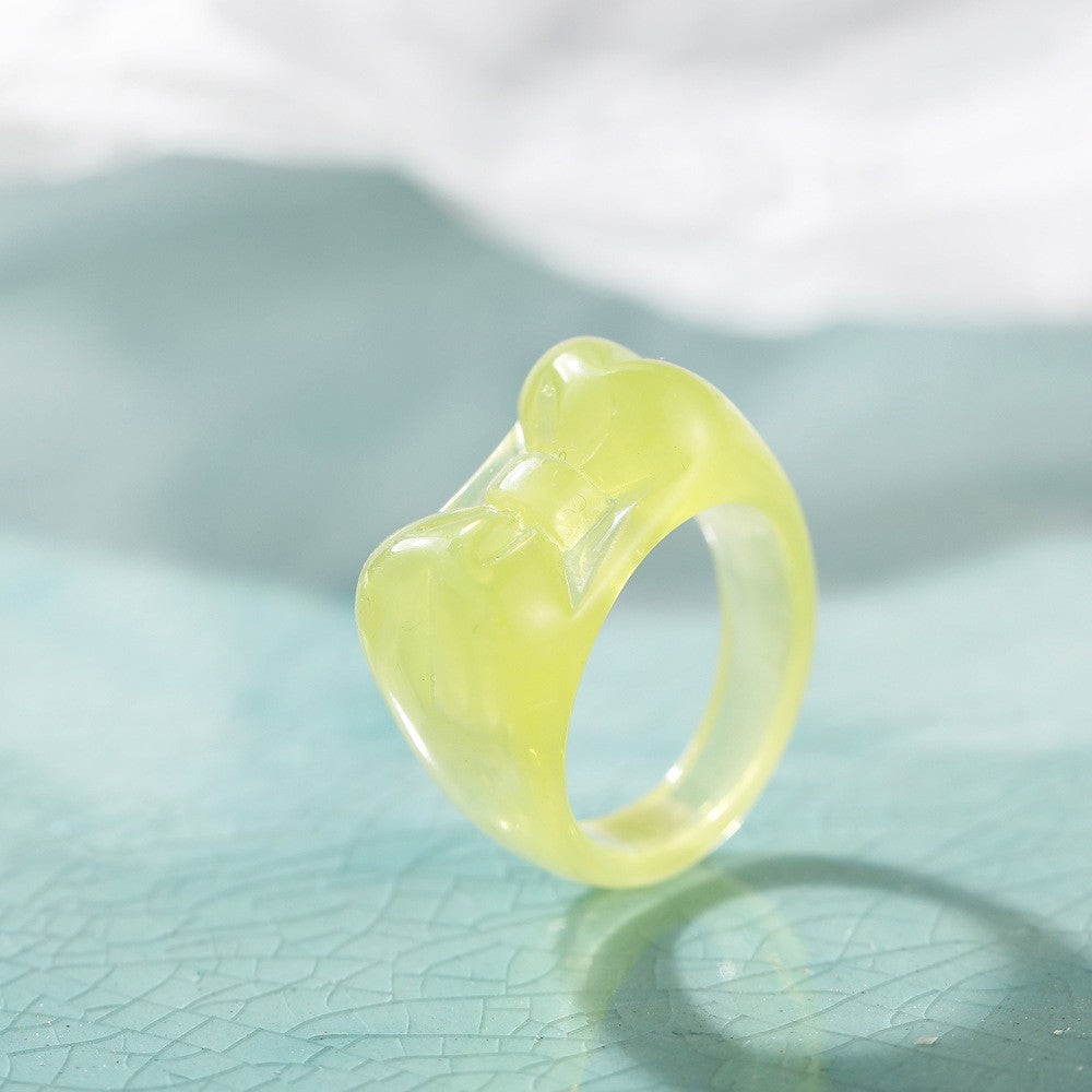 Damenring mit auffälligem Edelstein und modernem Design Shop Nory
