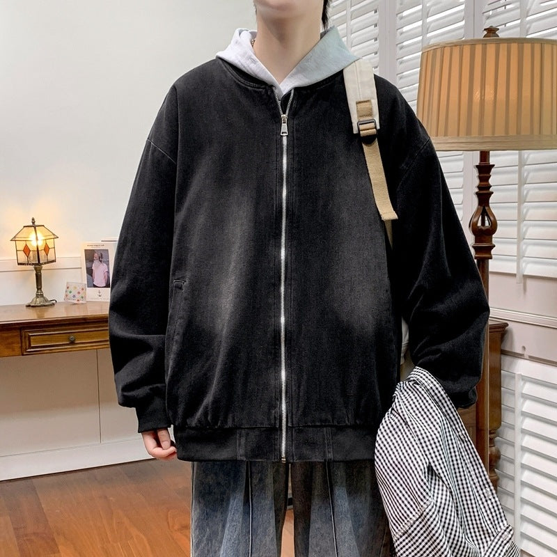 Herren entspannte Baumwolljacke im lässigen Stil