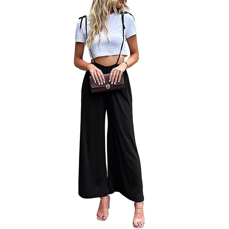 Damen Eleganter Jumpsuit mit Bindegürtel Shop Nory