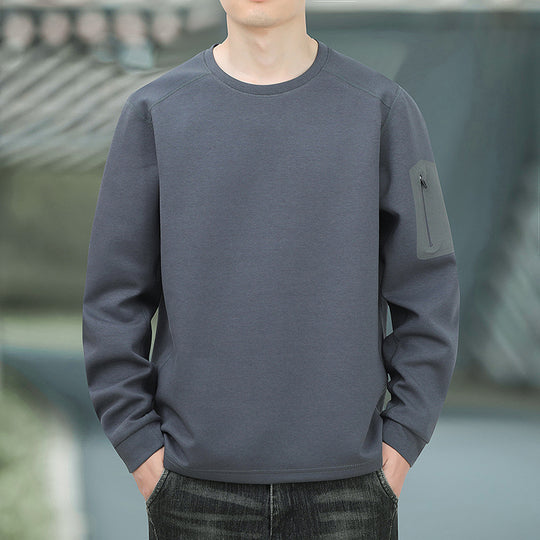 Herren Oversized Sweatshirt mit kontrastierenden Seitentaschen und weichem Fleecefutter Shop Nory