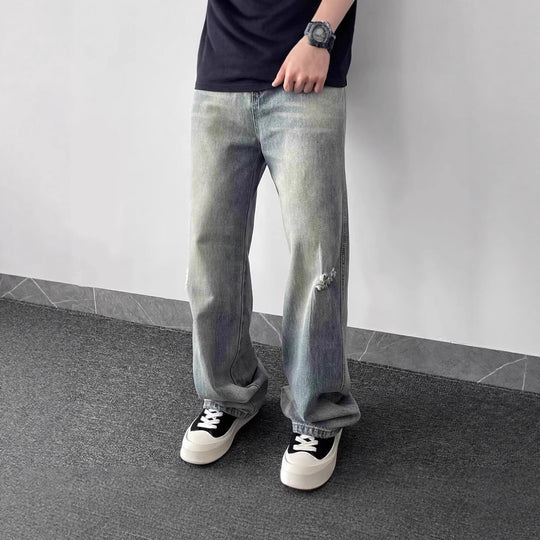 Damen Modische und lässige Baggy-Jeans Shop Nory
