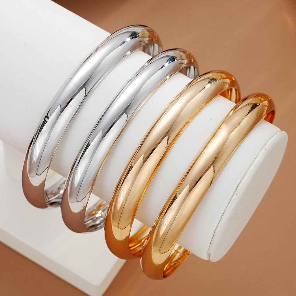 Damen Armreif-Set aus fein polierten Metalllegierungen Shop Nory