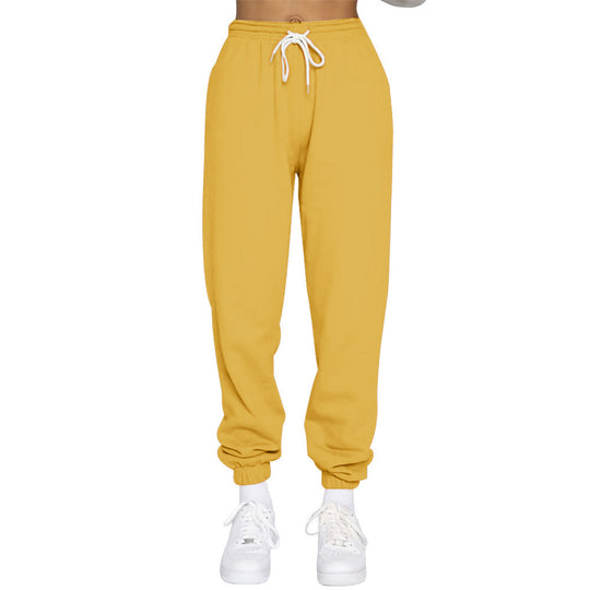 Damen nan High‑Waist Relax-Jogginghose mit elastischem Komfortbund, Kordelzug und gerippten Knöchelbündchen Shop Nory