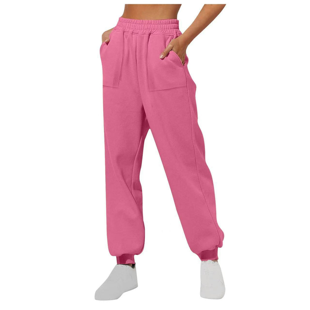 Damen lässige Freizeithose mit hohem Bund