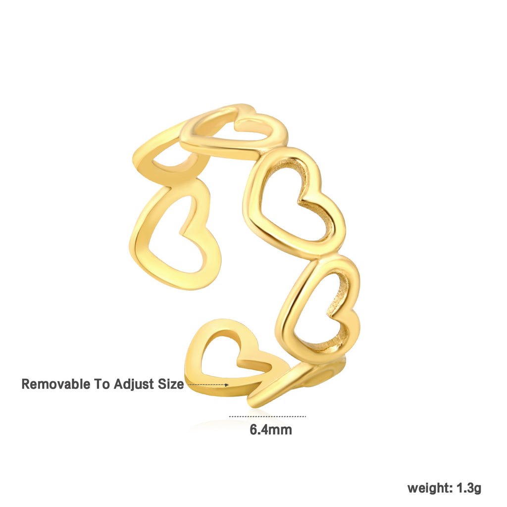 Damen einstellbarer Ring mit kunstvollem Blumenmuster Shop Nory