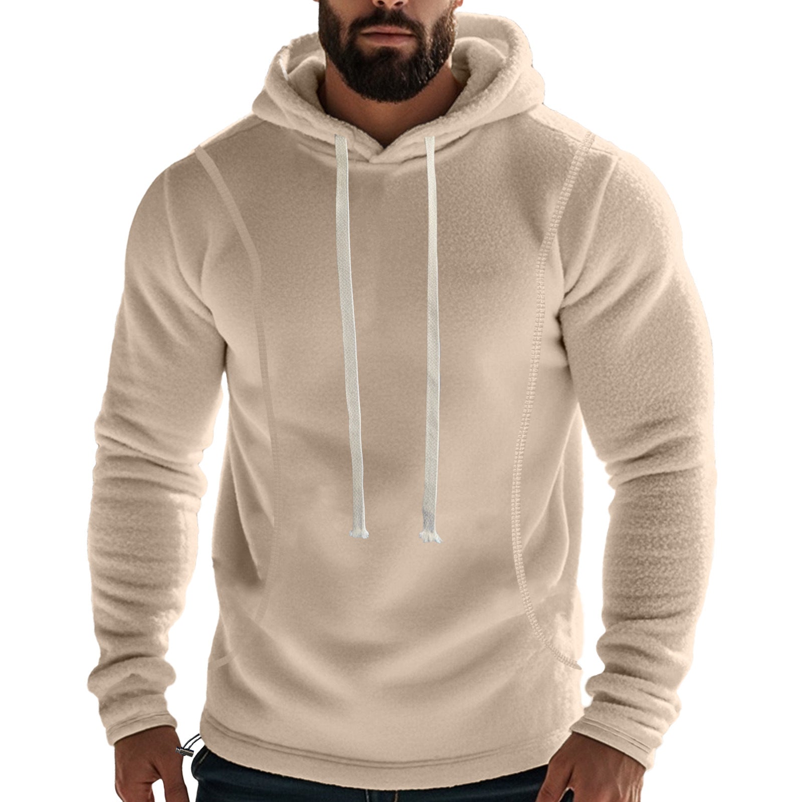 Herren Hochwertiger Fleece-Hoodie mit praktischer Kängurutasche und stylischem Design