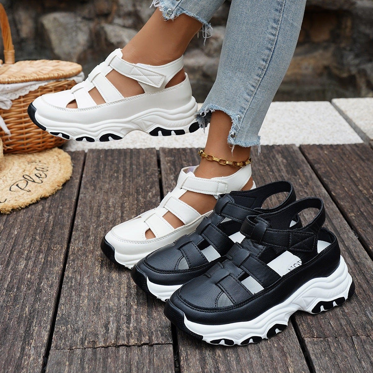 Damen bequeme Sport-Sandalen mit modischem Design