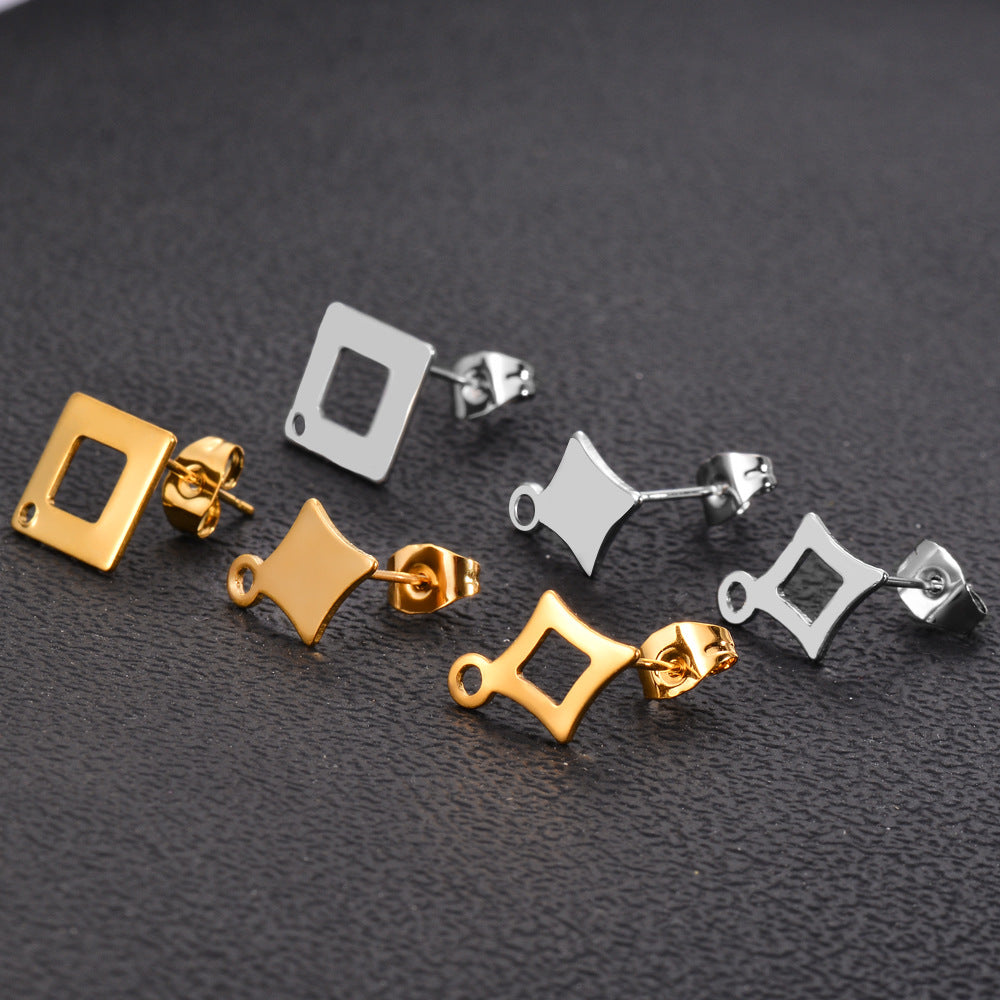 Damen Ohrstecker mit modernem quadratischem Design Shop Nory