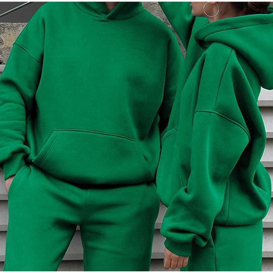 Unisex Oversize-Kapuzenpullover und Relax-Jogginghose Set aus hochwertiger Baumwollmischung Shop Nory