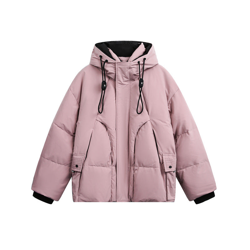 Herren Wattierte Steppjacke mit Kapuze und Tunnelzug Shop Nory