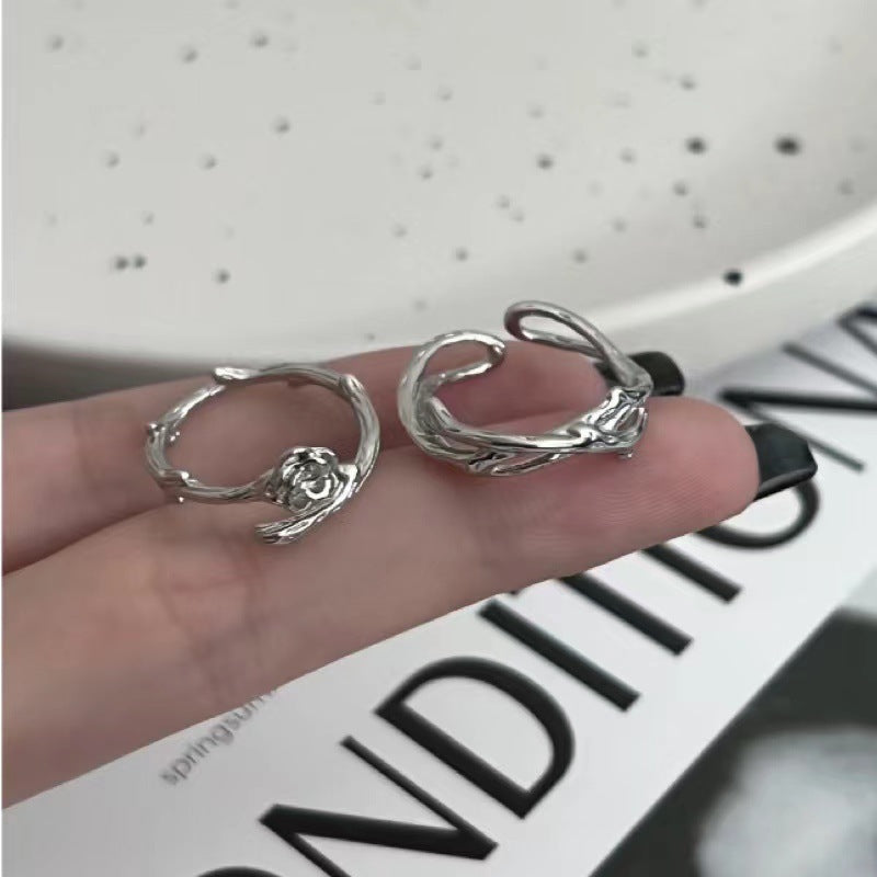 Damenring mit floralem Rosendesign Shop Nory