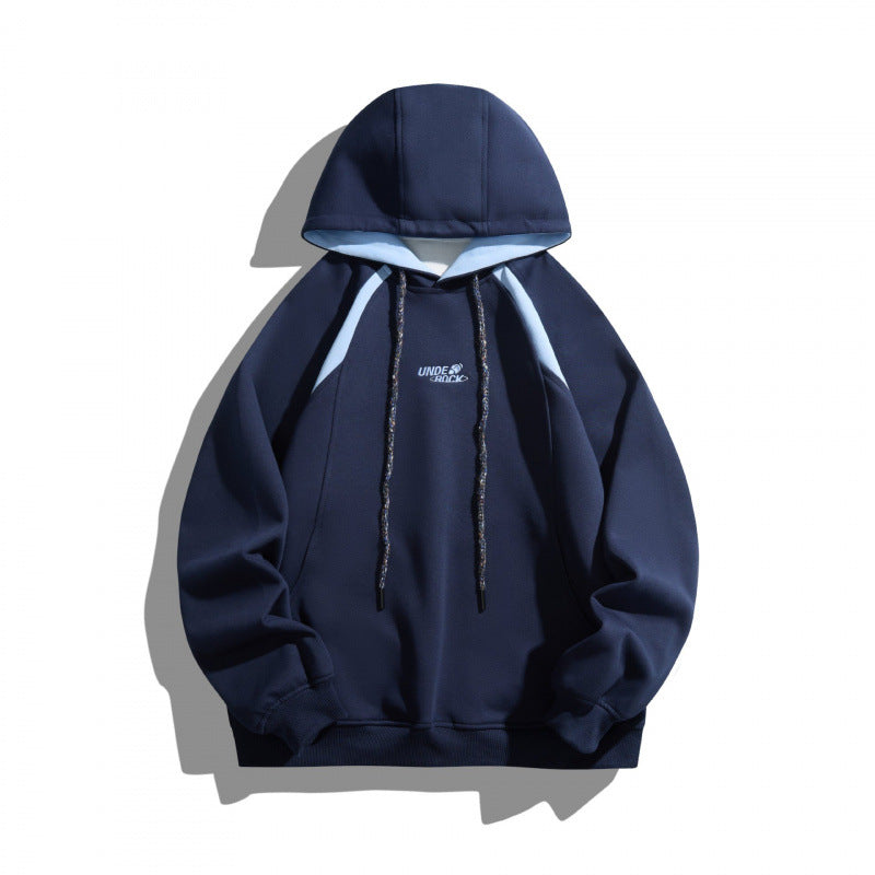 Unisex Oversize-Kapuzenpullover mit kontrastierenden Einsätzen, Kordelzug und Raglanärmeln Shop Nory
