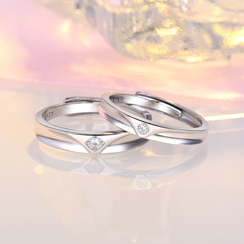 Damenring mit elegantem Design und funkelndem Zirkonia-Besatz Shop Nory