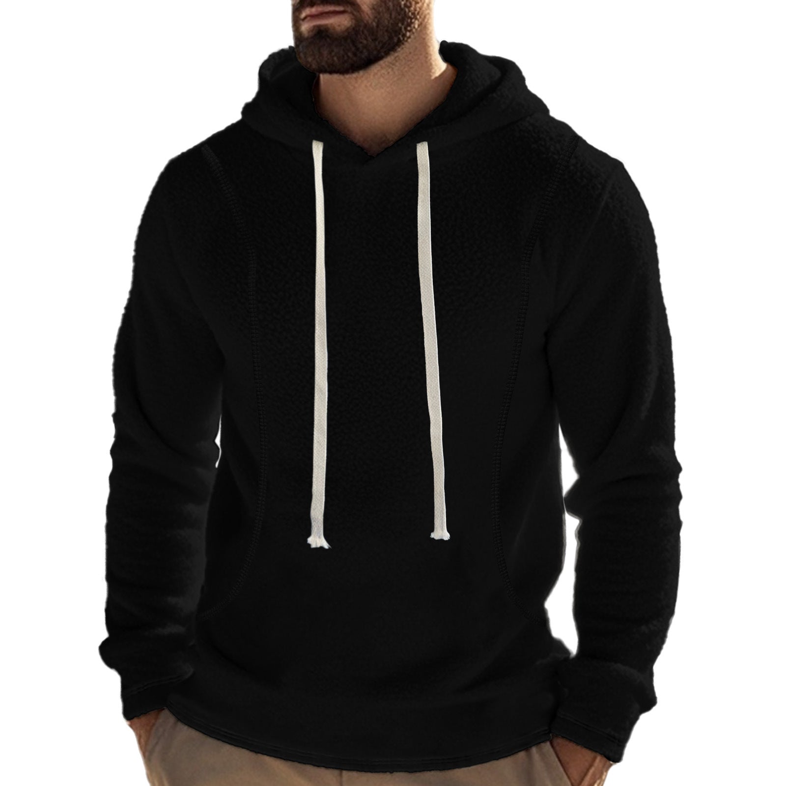 Herren Hochwertiger Fleece-Hoodie mit praktischer Kängurutasche und stylischem Design