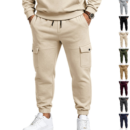 Herren Cargo-Jogginghose mit aufgesetzten Klappentaschen und elastischem Bündchen Shop Nory