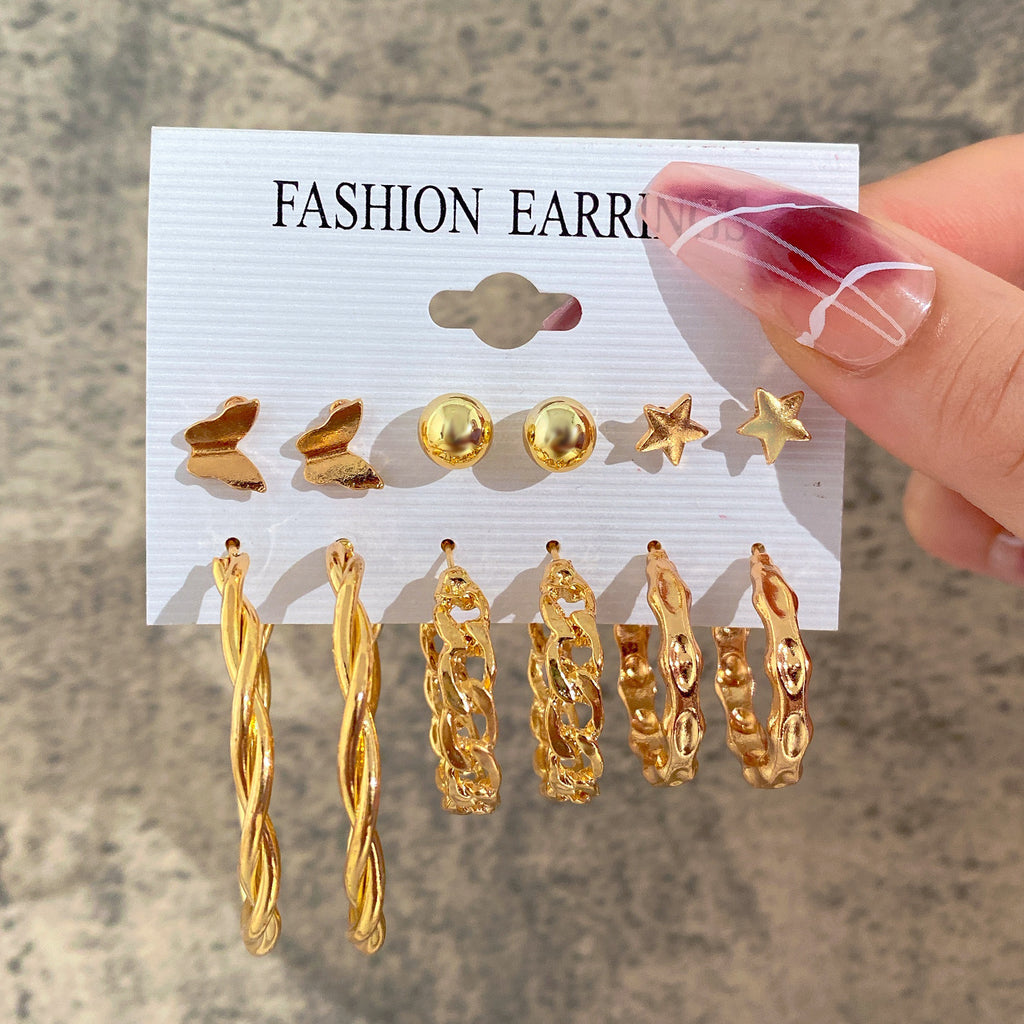 Damen Ohrringe Set mit vielfältigen Designs und modernen Akzenten Shop Nory