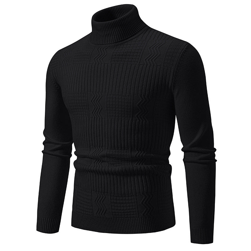 Herren Rollkragenpullover mit Strukturstrick und körpernaher Silhouette Shop Nory