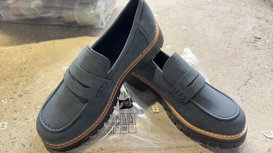 Damen Robuste Penny-Loafer mit profilierter Gummisohle Shop Nory
