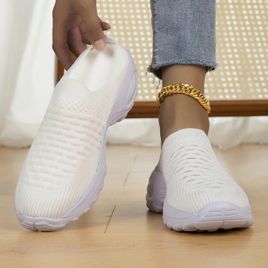 Damen Atmungsaktive Strick-Slipper-Sneaker mit stoßdämpfender Leichtsohle Shop Nory