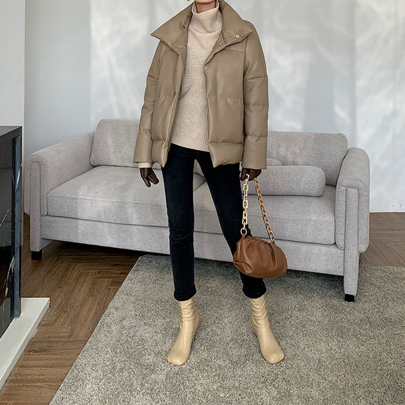 Damen Modische Übergangsjacke mit hohem Kragen Shop Nory
