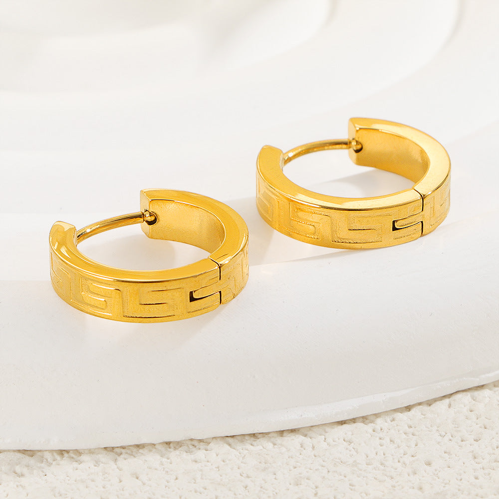 Damen Goldfarbene Creolen Shop Nory