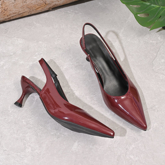 Damen Slingback Pumps mit elegantem spitzen Design und bequemer Fußbettgestaltung Shopnory