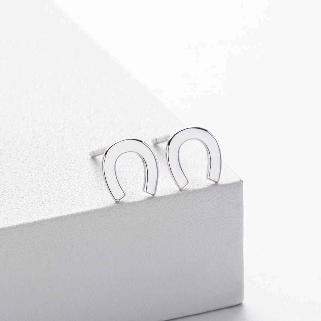 Damen Ohrstecker im stilvollen Hufeisen-Design Shop Nory