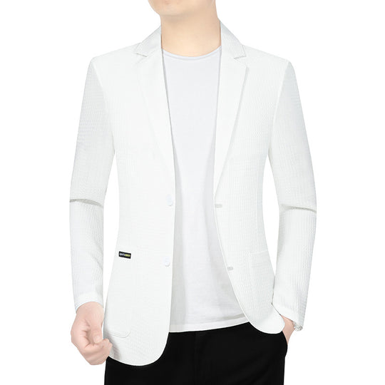 Herren Modernes Stretch Business-Sakko mit schmalem Schnitt und aufgesetzten Taschen Shop Nory