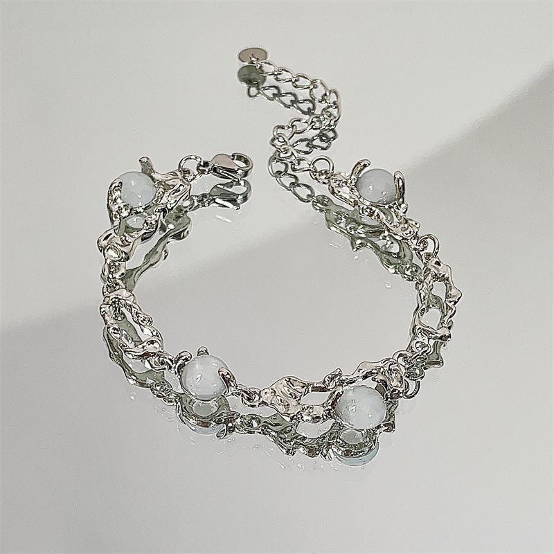 Damen Armband mit filigranem Design und Halbedelsteinen Shop Nory