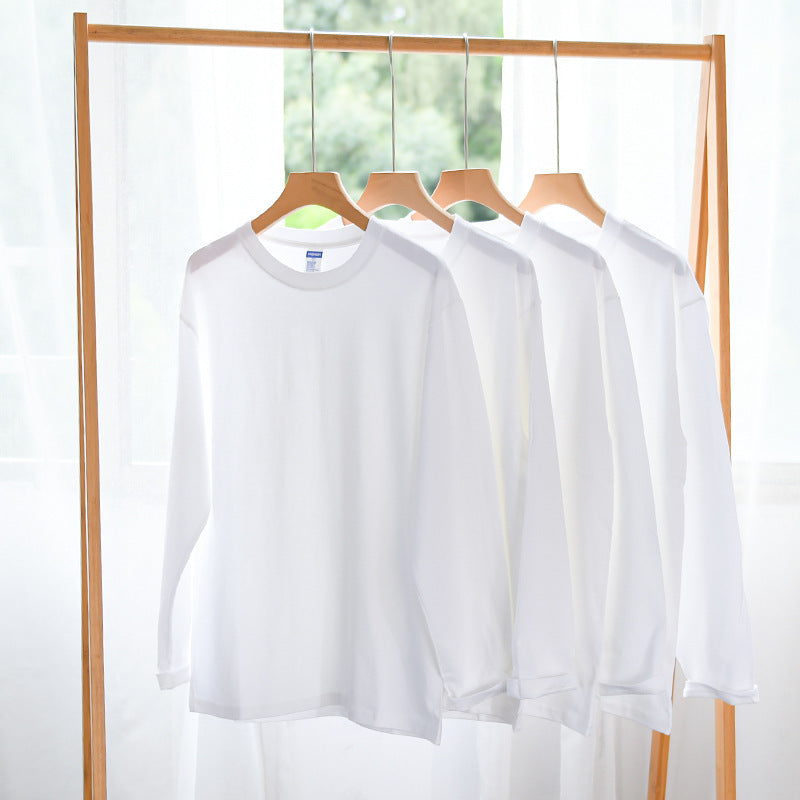 Unisex Langärmliges Premium-Basics-Langarmshirt aus Baumwollmix mit Rundhalsausschnitt Shop Nory